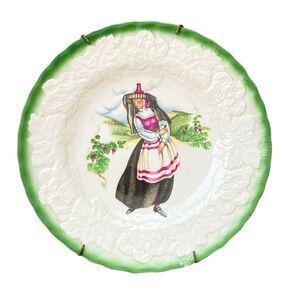 MEAKIN Vintage Plate French Costumes of 18th Century Grape Pickers of Burgundy